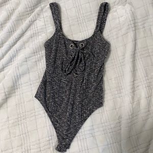 Express Knit Tie-Up Bodysuit